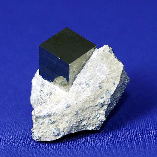 2 Pyrite Cubes on Matrix from Navajun, Spain - Image 2